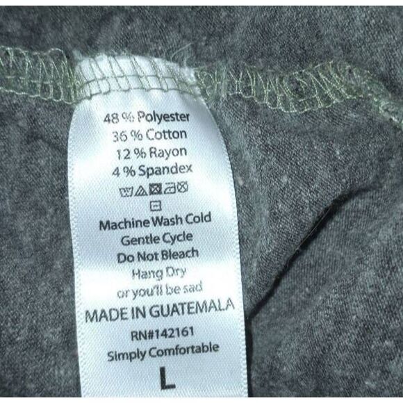 LULAROE GRAY TUNIC SZ.L GUC. - Picture 4 of 4